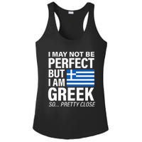 Funny Perfect Greek Flag I Love Greece Ladies PosiCharge Competitor Racerback Tank