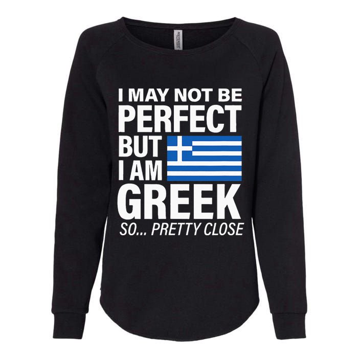 Funny Perfect Greek Flag I Love Greece Womens California Wash Sweatshirt