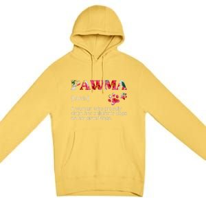 Floral Pawma Grandogs Grandma Dog Mothers Day Funny Premium Pullover Hoodie