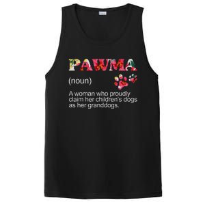 Floral Pawma Grandogs Grandma Dog Mothers Day Funny PosiCharge Competitor Tank