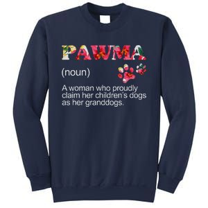 Floral Pawma Grandogs Grandma Dog Mothers Day Funny Sweatshirt