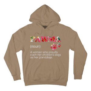 Floral Pawma Grandogs Grandma Dog Mothers Day Funny Hoodie