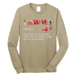 Floral Pawma Grandogs Grandma Dog Mothers Day Funny Long Sleeve Shirt