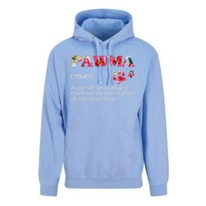 Floral Pawma Grandogs Grandma Dog Mothers Day Funny Unisex Surf Hoodie