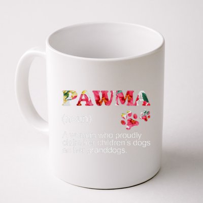 Floral Pawma Grandogs Grandma Dog Mothers Day Funny Coffee Mug