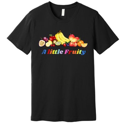 Fruity Pride Gay LGBTQ Fun Rainbow Colors Premium T-Shirt