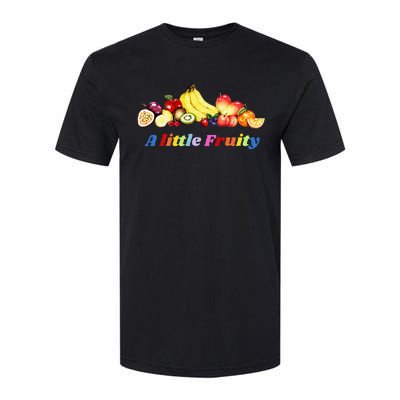 Fruity Pride Gay LGBTQ Fun Rainbow Colors Softstyle® CVC T-Shirt