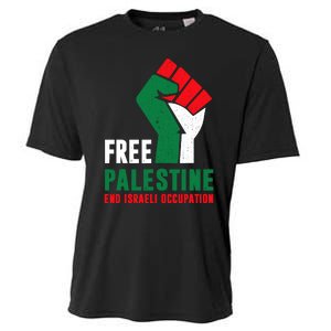 Free Palestine Gaza Freedom End Israeli Occupation Cooling Performance Crew T-Shirt