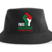 Free Palestine Gaza Freedom End Israeli Occupation Sustainable Bucket Hat