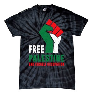 Free Palestine Gaza Freedom End Israeli Occupation Tie-Dye T-Shirt