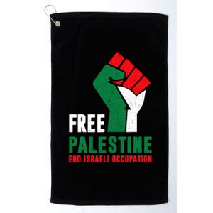 Free Palestine Gaza Freedom End Israeli Occupation Platinum Collection Golf Towel