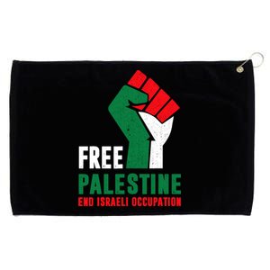 Free Palestine Gaza Freedom End Israeli Occupation Grommeted Golf Towel