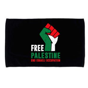 Free Palestine Gaza Freedom End Israeli Occupation Microfiber Hand Towel