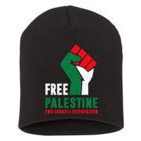 Free Palestine Gaza Freedom End Israeli Occupation Short Acrylic Beanie