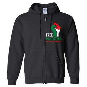 Free Palestine Gaza Freedom End Israeli Occupation Full Zip Hoodie