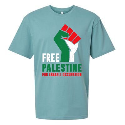 Free Palestine Gaza Freedom End Israeli Occupation Sueded Cloud Jersey T-Shirt