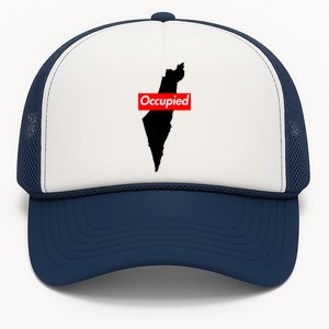 Free Palestine Gaza Palestinian Flag Arabic Trucker Hat