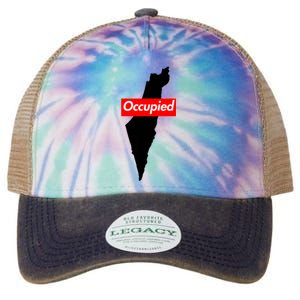 Free Palestine Gaza Palestinian Flag Arabic Legacy Tie Dye Trucker Hat