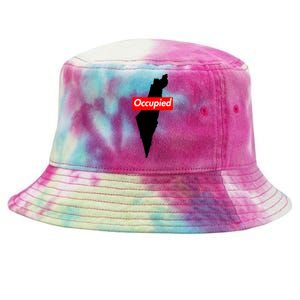 Free Palestine Gaza Palestinian Flag Arabic Tie-Dyed Bucket Hat