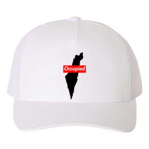 Free Palestine Gaza Palestinian Flag Arabic Yupoong Adult 5-Panel Trucker Hat