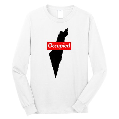 Free Palestine Gaza Palestinian Flag Arabic Long Sleeve Shirt