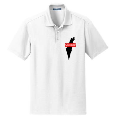 Free Palestine Gaza Palestinian Flag Arabic Dry Zone Grid Polo