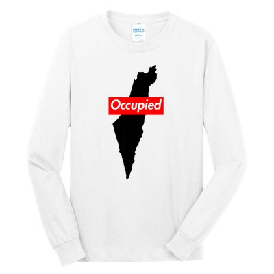 Free Palestine Gaza Palestinian Flag Arabic Tall Long Sleeve T-Shirt