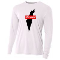 Free Palestine Gaza Palestinian Flag Arabic Cooling Performance Long Sleeve Crew