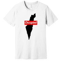 Free Palestine Gaza Palestinian Flag Arabic Premium T-Shirt