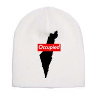 Free Palestine Gaza Palestinian Flag Arabic Short Acrylic Beanie