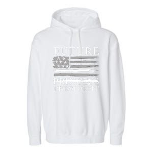 Future President Girl First Female Us President American Garment-Dyed Fleece Hoodie