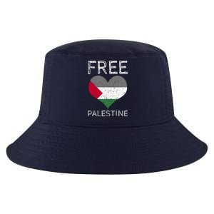 Free Palestine Gaza Freedom Palestine Flag Heart Protest Cool Comfort Performance Bucket Hat