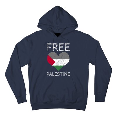 Free Palestine Gaza Freedom Palestine Flag Heart Protest Hoodie