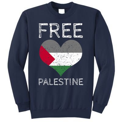 Free Palestine Gaza Freedom Palestine Flag Heart Protest Sweatshirt