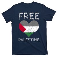 Free Palestine Gaza Freedom Palestine Flag Heart Protest T-Shirt