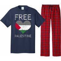 Free Palestine Gaza Freedom Palestine Flag Heart Protest Pajama Set