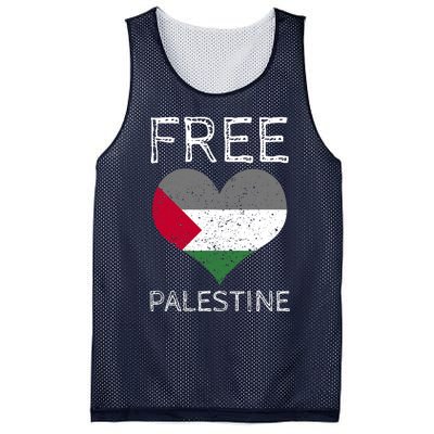 Free Palestine Gaza Freedom Palestine Flag Heart Protest Mesh Reversible Basketball Jersey Tank