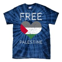 Free Palestine Gaza Freedom Palestine Flag Heart Protest Tie-Dye T-Shirt