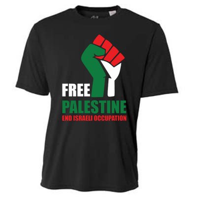 Free Palestine Gaza Freedom End Israeli Occupation Cooling Performance Crew T-Shirt