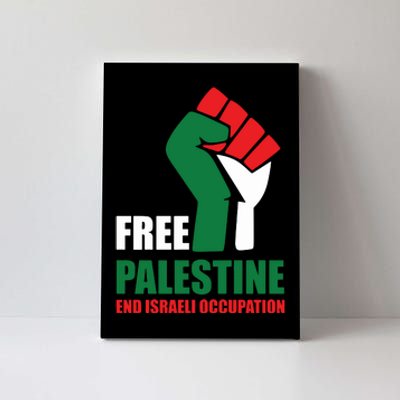 Free Palestine Gaza Freedom End Israeli Occupation Canvas