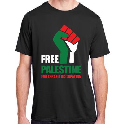 Free Palestine Gaza Freedom End Israeli Occupation Adult ChromaSoft Performance T-Shirt