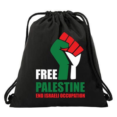 Free Palestine Gaza Freedom End Israeli Occupation Drawstring Bag