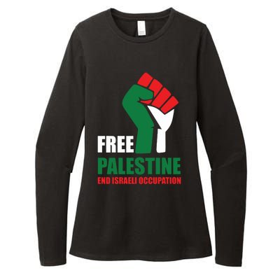 Free Palestine Gaza Freedom End Israeli Occupation Womens CVC Long Sleeve Shirt