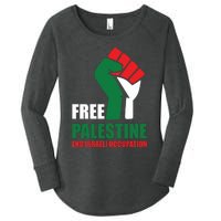 Free Palestine Gaza Freedom End Israeli Occupation Women's Perfect Tri Tunic Long Sleeve Shirt