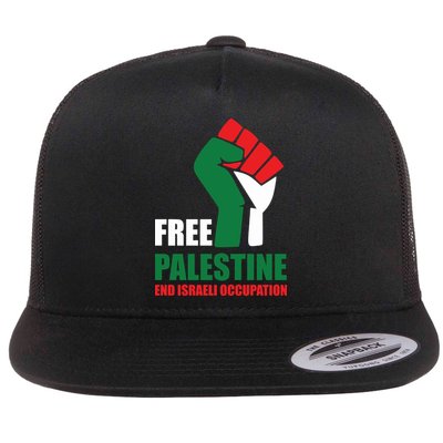 Free Palestine Gaza Freedom End Israeli Occupation Flatbill Hat