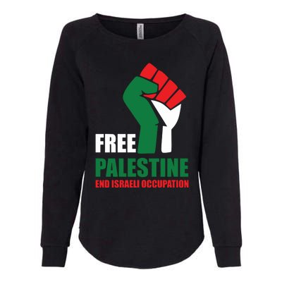 Free Palestine Gaza Freedom End Israeli Occupation Womens California Wash Sweatshirt