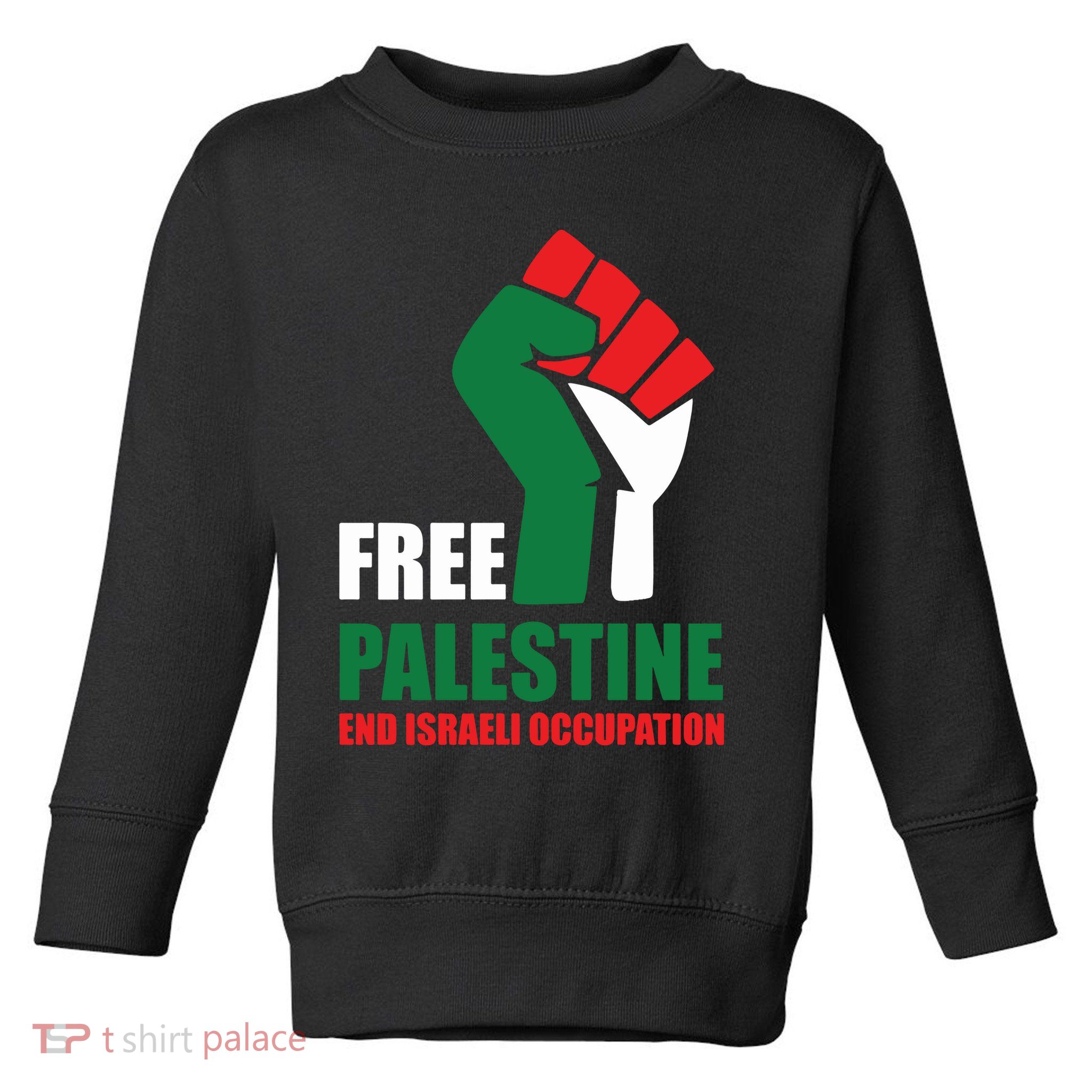 Free Palestine Gaza Freedom End Israeli Occupation Toddler Sweatshirt