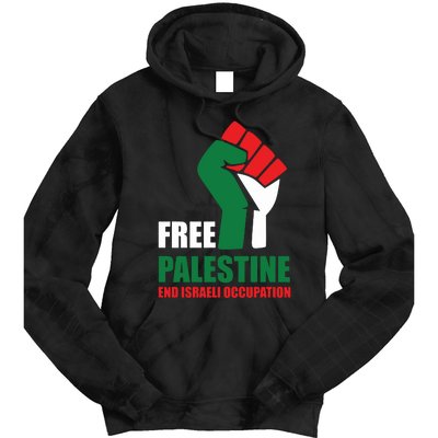 Free Palestine Gaza Freedom End Israeli Occupation Tie Dye Hoodie