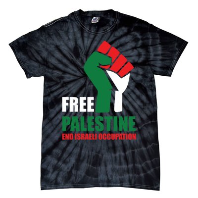 Free Palestine Gaza Freedom End Israeli Occupation Tie-Dye T-Shirt