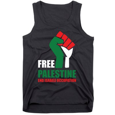 Free Palestine Gaza Freedom End Israeli Occupation Tank Top